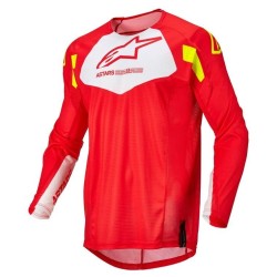 Maglia YOUTH RACER FACTORY Rosso Giallo - ALPINESTARS