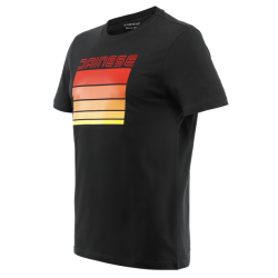 T-Shirt STRIPES Nero Arancio - DAINESE