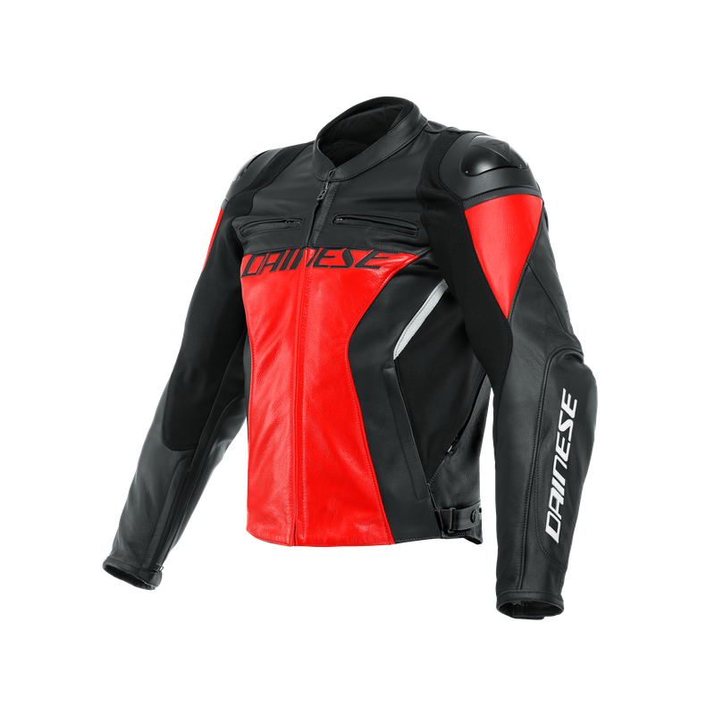 Giacca RACING 4 LEATHER Rosso Lava Nero - DAINESE