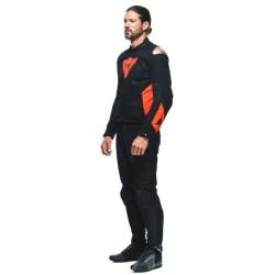 Giacca ENERGYCA AIR TEX Nero Rosso Fluo - DAINESE