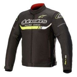 Giacca T-SP S IGNITION WATERPROOF Nero Giallo Fluo - ALPINESTARS