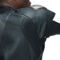 Tuta TOSA LEATHER Perf Nero Bianco - DAINESE