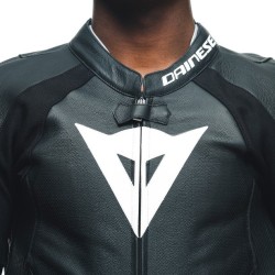 Tuta TOSA LEATHER Perf Nero Bianco - DAINESE