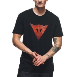 T-Shirt DAINESE LOGO Nero Rosso - DAINESE