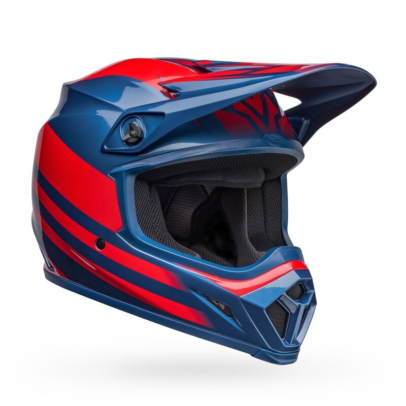 Casco BELL MX-9 MIPS 2022 DISRUPT TRUE Cross Policarbonato Blu | Motobeat