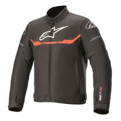Giacca YOUTH T-SP S WATERPROOF Nero Rosso Fluo - ALPINESTARS
