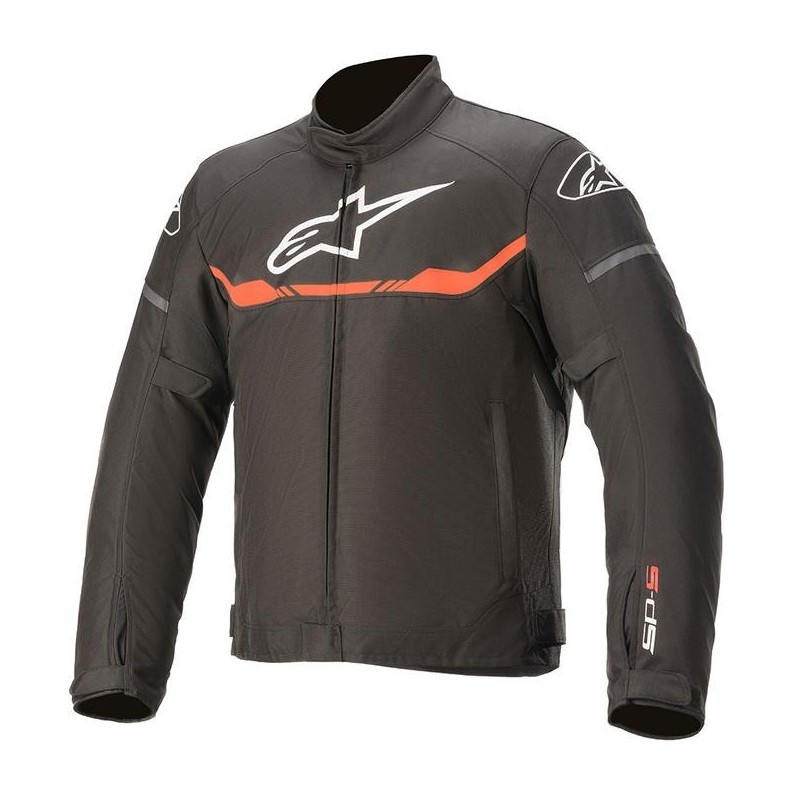 Giacca YOUTH T-SP S WATERPROOF Nero Rosso Fluo - ALPINESTARS