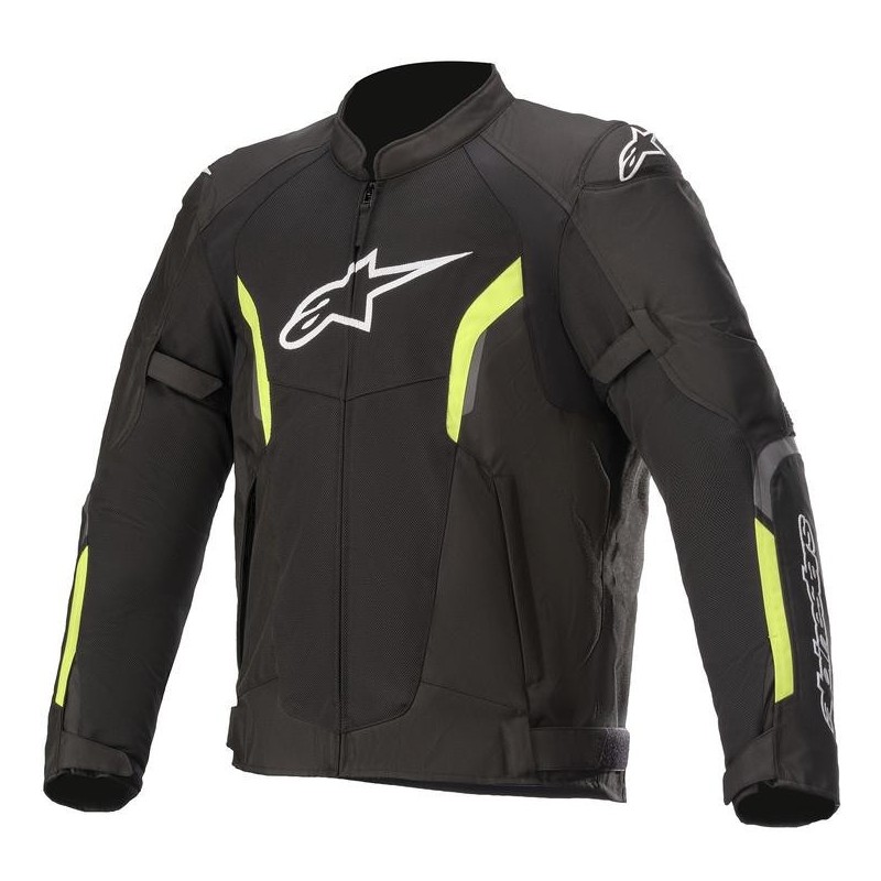 Giacca AST V2 AIR Nero Giallo Fluo - ALPINESTARS